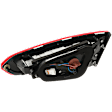 Driver Side, Inner Tail Light, with Bulb, Halogen, Clear and Red Lens, 4 Cyl., 2.0L Engine