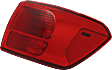 Passenger Side, Outer Tail Light, with Bulb, Halogen, Red Lens, 6 Cyl., 3.3L Engine