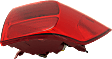Passenger Side, Outer Tail Light, with Bulb, Halogen, Red Lens, 6 Cyl., 3.3L Engine