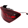 Passenger Side, Outer Tail Light, with Bulb, Halogen, Mounts On Body