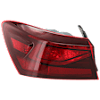 Driver Side, Outer Tail Light, with Bulb, Halogen, Mounts On Body