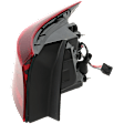 Driver Side, Outer Tail Light, with Bulb, Halogen, Mounts On Body