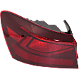 Driver Side, Outer Tail Light, with Bulb, Halogen, Mounts On Body, CAPA CERTIFIED