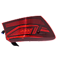 Driver Side, Outer Tail Light, with Bulb, LED, Red Lens, CAPA CERTIFIED