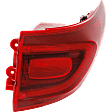 Passenger Side, Outer Tail Light, with Bulb(s), Halogen, Mounts On Body