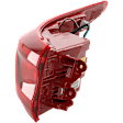 Driver Side, Outer Tail Light, with Bulb(s), Halogen, Mounts On Body, CAPA CERTIFIED