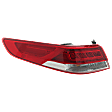 Passenger Side, Outer LED Tail Light, With bulb(s), OE Replacement, CAPA Certified