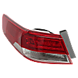 Passenger Side, Outer LED Tail Light, With bulb(s), OE Replacement, CAPA Certified