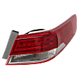 Driver Side, Outer LED Tail Light, With bulb(s), OE Replacement, CAPA Certified