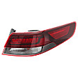 Passenger Side, Outer Tail Light, with Bulb, LED, Mounts On Body, Type 2, CAPA CERTIFIED