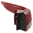 Passenger Side, Outer Tail Light, with Bulb, LED, Mounts On Body, Type 2, CAPA CERTIFIED