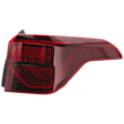 Passenger Side, Outer Tail Light, with Bulb, LED, Mounts On Body