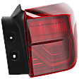 Passenger Side, Outer Tail Light, with Bulb, LED, Mounts On Body