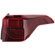 Passenger Side, Outer Tail Light, with Bulb, LED, Mounts On Body, CAPA CERTIFIED