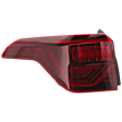 Driver Side, Outer Tail Light, with Bulb, LED, Mounts On Body