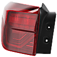 Driver Side, Outer Tail Light, with Bulb, LED, Mounts On Body