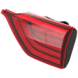 Passenger Side, Inner Tail Light, with Bulb, LED, Mounts On Luggage Lid, CAPA CERTIFIED