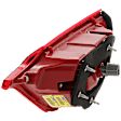 Driver Side, Inner Tail Light, with Bulb, LED, Mounts On Luggage Lid, CAPA CERTIFIED