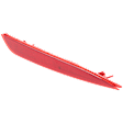 Rear, Passenger Side Bumper Reflector,, CAPA Certified