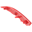 Rear, Passenger Side Bumper Reflector,, CAPA Certified