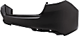 Rear Bumper Cover, Primed, For Models without Park Assist System, Except Hybrid Model, USA Built Vehicle, CAPA Certified