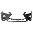 Front Primed Bumper Cover, Without Park Sensor and Headlight Washer Holes, CAPA CERTIFIED