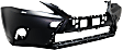 Front Primed Bumper Cover, Base Model, With Headlight Washer Holes