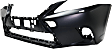 Front Primed Bumper Cover, Base Model, With Headlight Washer Holes