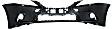 Front Primed Bumper Cover, Base Model, With Headlight Washer Holes