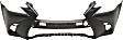 Front Primed Bumper Cover, Without Headlight Washer Holes