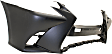 Front Primed Bumper Cover, Without Headlight Washer Holes