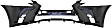 Front Primed Bumper Cover, Without Headlight Washer Holes