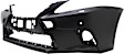Front Primed Bumper Cover, Base Model, With Headlight Washer Holes