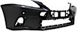 Front Primed Bumper Cover, Base Model, With Headlight Washer Holes