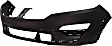 Front Primed Bumper Cover, Without Headlight Washer Holes, CAPA Certified