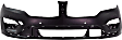Front Primed Bumper Cover, Without Headlight Washer Holes, CAPA Certified
