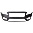 Front Primed Bumper Cover, For Models with Active Park Assist Sensor Holes