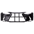 2024 Lexus NX350h - Front Primed Bumper Cover, North America Built Vehicle or Japan Built Vehicle, For Models Without Advanced Park Asisst System and Park Distance Control Sensor, With Headlight Washer