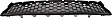 Front Bumper Grille, Textured Black