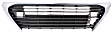 Front Bumper Grille, Black Shell with Gray Insert, Base Model