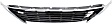 Front Bumper Grille, Black Shell with Gray Insert, Base Model