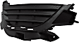 Front, Driver Side, Outer Bumper Grille, Textured Black