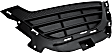 Front, Driver Side, Outer Bumper Grille, Textured Black