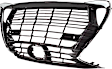 Grille Assembly, Chrome Shell with Dark Gray Insert