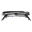 Grille Assembly, Chrome Shell with Painted Silver Black Insert, Grille