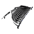 Grille Assembly, Chrome Shell with Painted Silver Black Insert, Grille