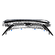 Grille Assembly, Chrome Shell with Painted Silver Black Insert, Grille