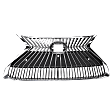 Grille Assembly, Chrome Shell with Painted Silver Black Insert, Grille
