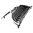 Grille Assembly, Chrome Shell with Painted Silver Black Insert, Grille
