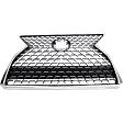 Grille Assembly, Chrome Shell with Painted Dark Gray Insert, Base Model, 6 Cyl., 3.5L Engine